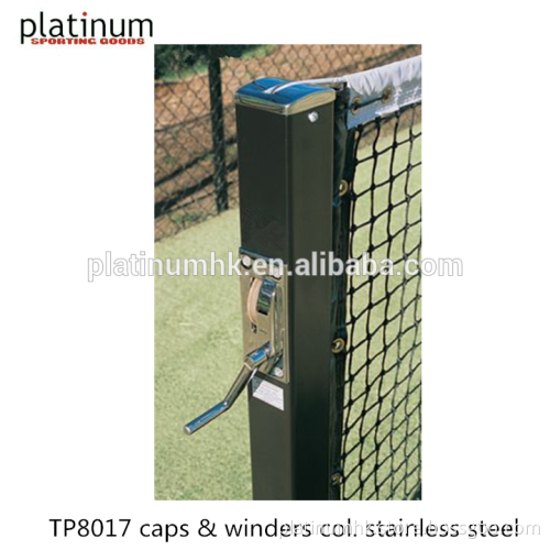 Square tennis post ( TP8017 caps & winders col. Stainless steel )